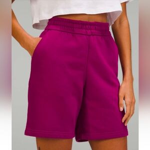 Lululemon magenta size 10 Loungeful HR 7 inch shorts